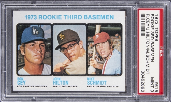 1973 Topps #615 Mike Schmidt Rookie Card – PSA MINT 9